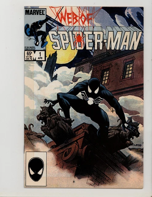 Web of Spider-Man 1 VF Charles Vess Painted Cover 1985