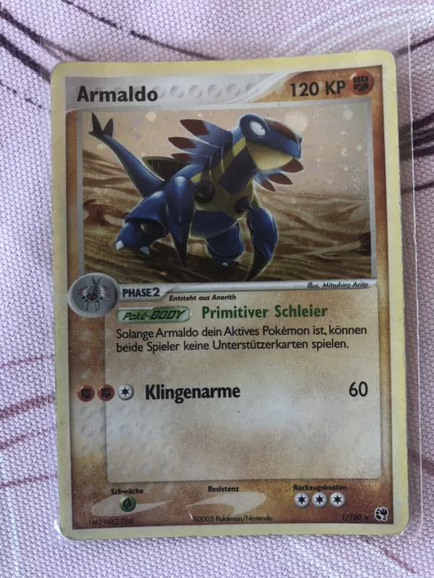 Pokemon Karte Armaldo Holo EX Sandstorm