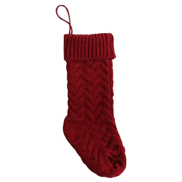 46 cm Calzini Natale, Ornamenti Lavorati a Maglia Lana Ornamenti Borsa Regalo Torta LP9