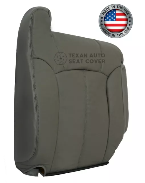 2001 Chevy Silverado 1500 LS LT 2WD Passenger Lean Back Leather Seat Cover Gray 2