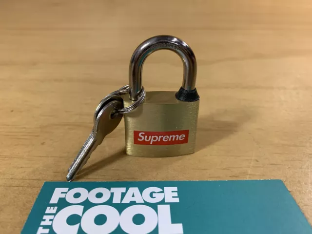 Supreme Mini Brass Padlock Red Box Logo BOGO FW15 2015 100% AUTHENTIC NYC