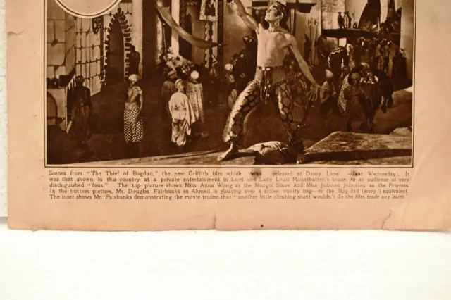Ancien Theatre Royal Drury Lane Affiche De Douglas Fairbank le Voleur Bagdad " 3