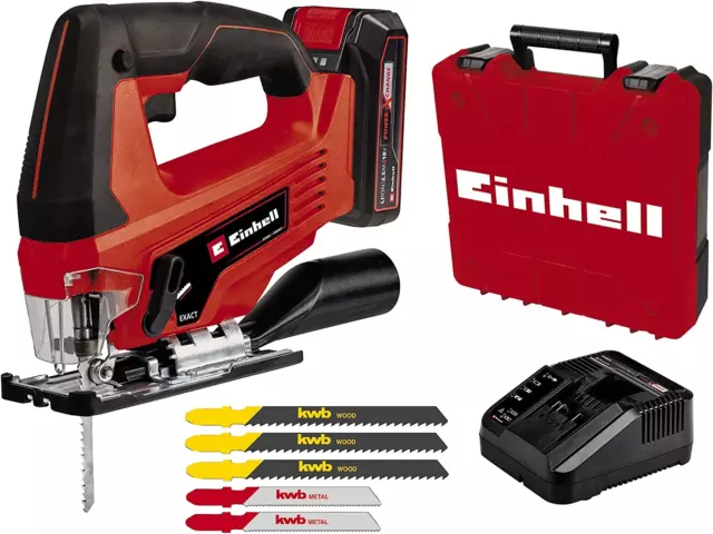 Einhell Seghetto Alternativo a Batteria TC-JS 18 Li (1X2,5 Ah) Power X-Change (I