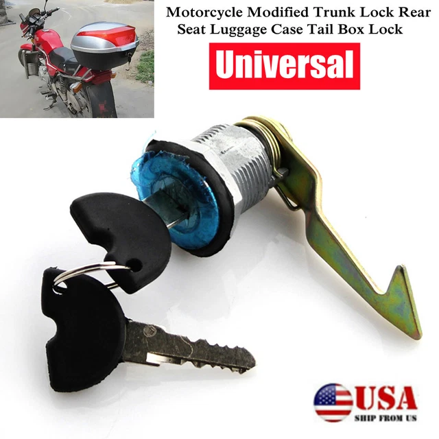US Motorcycle Bike Modified Trunk Locks Rear Seat Luggage Case Tail Box Locks