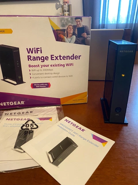Netgear Wn2000Rpt V3 Universal Wifi Range Extender Access Point 4 Porte Usato