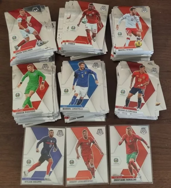 (200) 2021 Panini Mosaic UEFA Euro 2020 Complete Base Set Mbappe Ronaldo