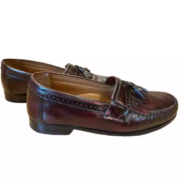 BASS GRAMMER TASSEL Loafers Styled Dress Shoes 2553641 9EE Oxblood $42. ...