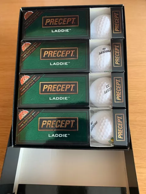 Golf Balls Precept Laddie - Box of 12 white in 4 sleeves of 3,
