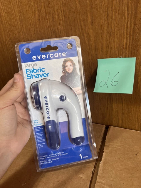 Evercare Large Fabric Shaver Safe Triple Action Lint Pilling Fuzz Remover Blade