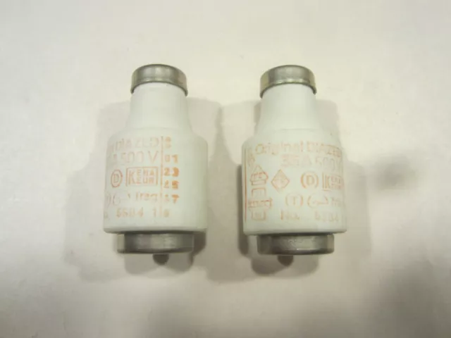 Original Diazed 35A 500V Bottle Fuses 5SB41 2pcs