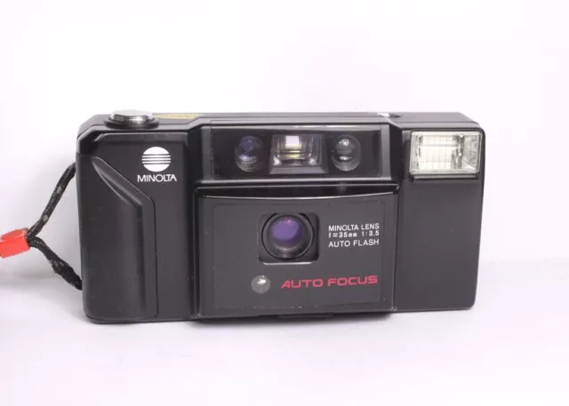 Minolta AF-E  fotocamera rullino fotografico pellicola 35mm Funzionante testata