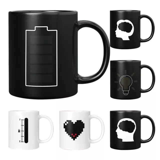 Color Changing Coffee Mugs Heat Sensitive Color Changing Cup Sublimation Mugs