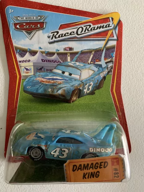 Mattel Disney Pixar World of Cars NIP  Race O Rama #82 Damaged King!