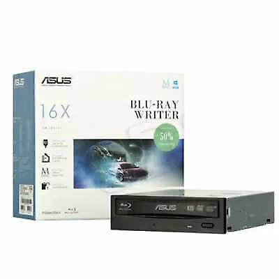 Asus BW-16D1HT Blu-ray Writer Burner Drive 16X Retail + Software Sata Cable