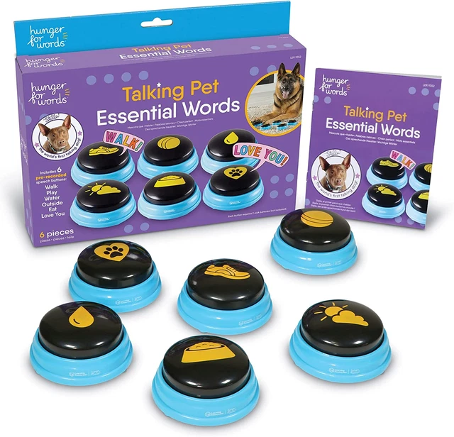 Hunger for Words Talking Pet Essential Words - 6 Piece Set Pre-Recorded Speech B