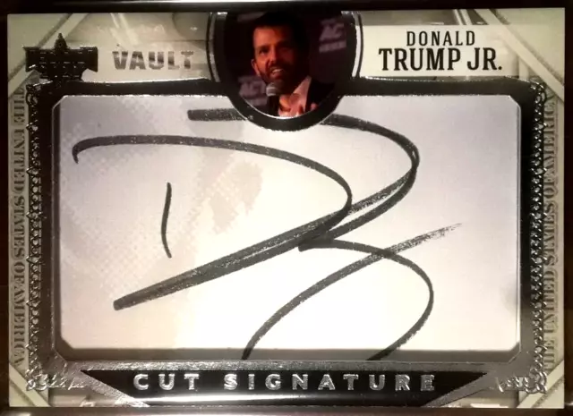 2022 Decision Vault Cut Signature Donald Trump Jr. Autograph Political Card #8