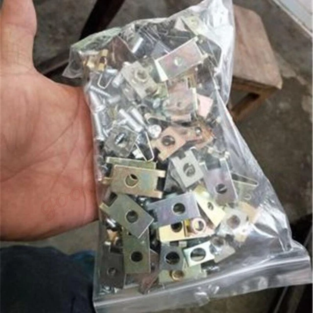Screw Clips U-Nuts 200 Pcs/Bag U-Type Gasket Car Body Door Penal Fastener Fixed