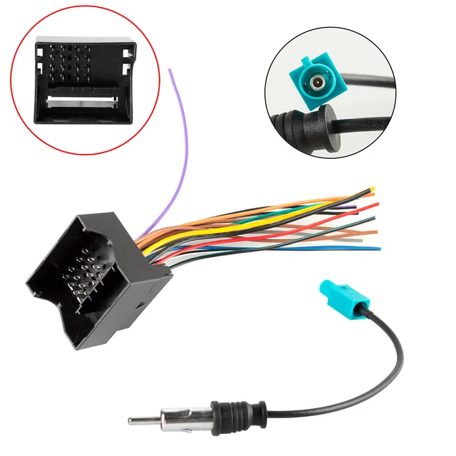 Car Radio Wire Harness Plug Antenna Adapter Connector For VW For BMW For Mini *
