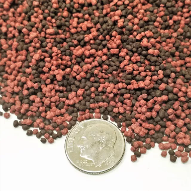 Floating/Sinking Mix California Blackworm Intense Red Coloring Pellets, Apx 1mm