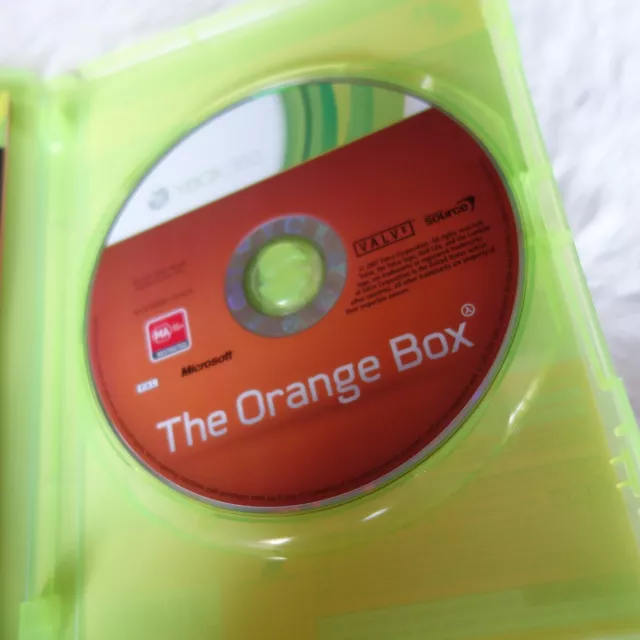 THE ORANGE BOX Xbox 360 Half Life 2 Game Xbox TEAM FORTREES 2 Game PORTAL Game 3