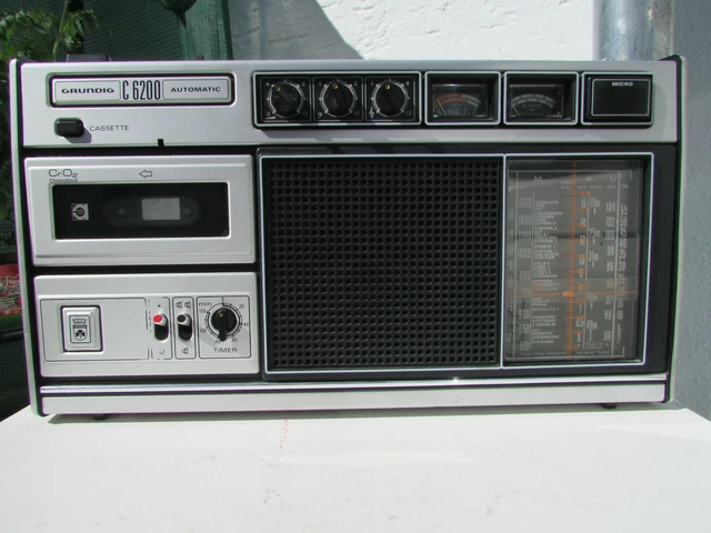 RADIO CASSETTE GRUNDIG C 6200 Automatic 1975 Vintage à RÉVISER K7 CrO2 EUR 45,00 - FR