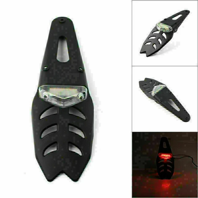 LED Integrated Rear Tail Light Fender Lamp w/ Bracket for Dirt Bike Universal US