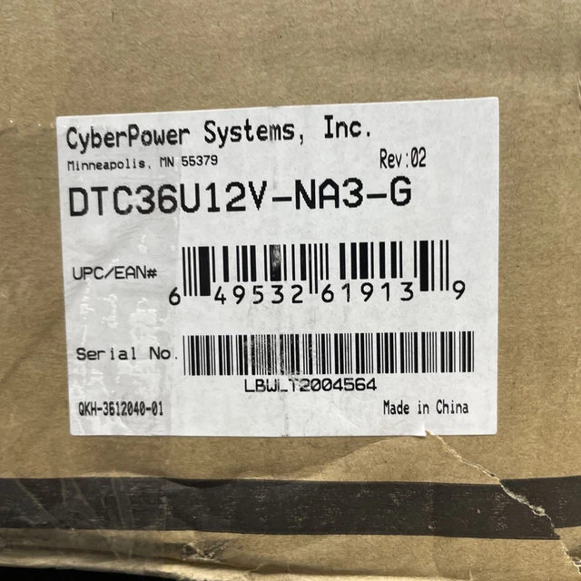 Cyber Power indoor UPS for Telecom DTC36U12V-NA3-G