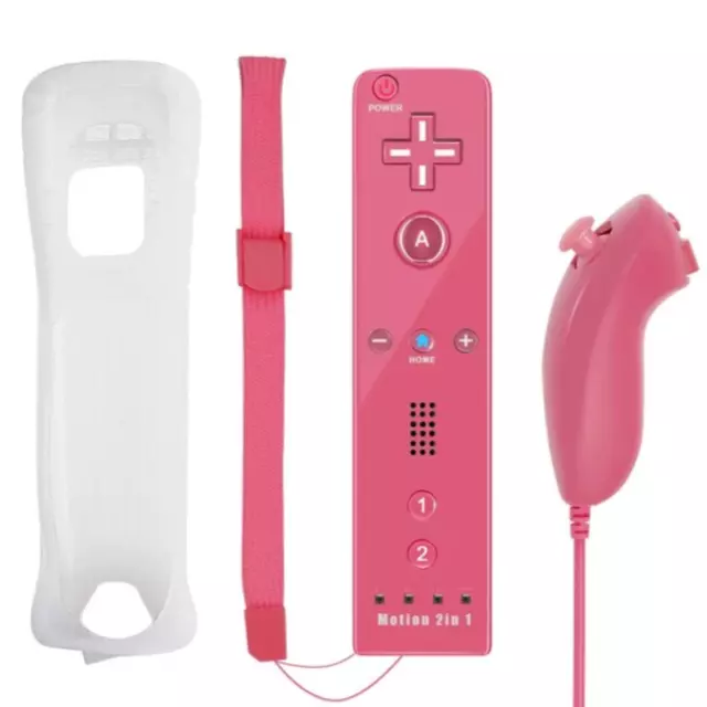 Telecomando Controller Wii con Motion Plus - Rosa - FUNZIONANTE AL 100%