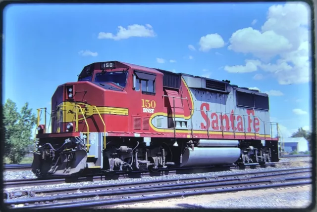 Burlington Northern Santa Fe BNSF GP60M 150 ATSF Paint Orig Kodachrome Slide