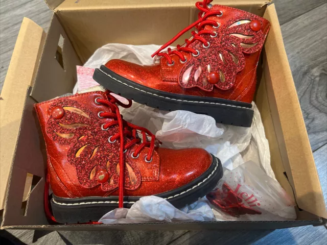 Lelli kelly online red butterfly boots