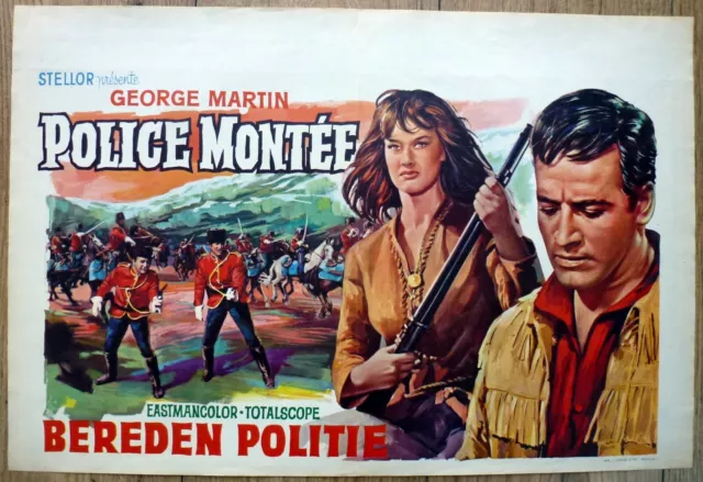 belgian poster western I TRE DEL COLORADO, GEORGE MARTIN, POLICE MONTEE