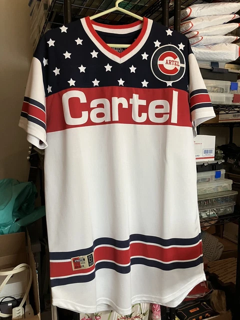 BLEECKER AND MERCER Fashion CARTEL Shirt XL  #94 Jersey GANGSTA/ 8 Limited Ed
