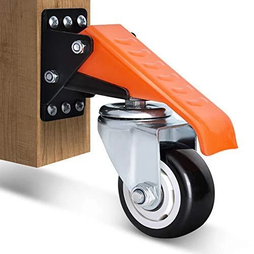 Ronlap Workbench Casters Kit 880 Lbs Capacity 3" Extra Heavy Duty Retractable...