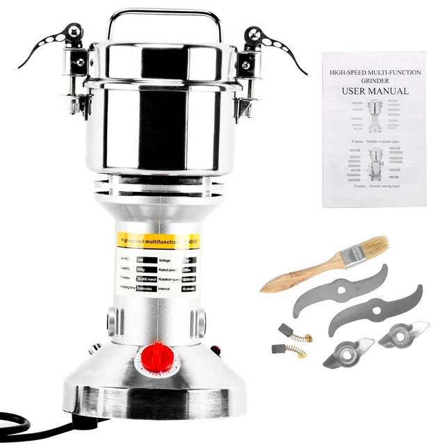 High Speed 350g Electric Grain Mill Grinder Powder Machine Spice Herb ...