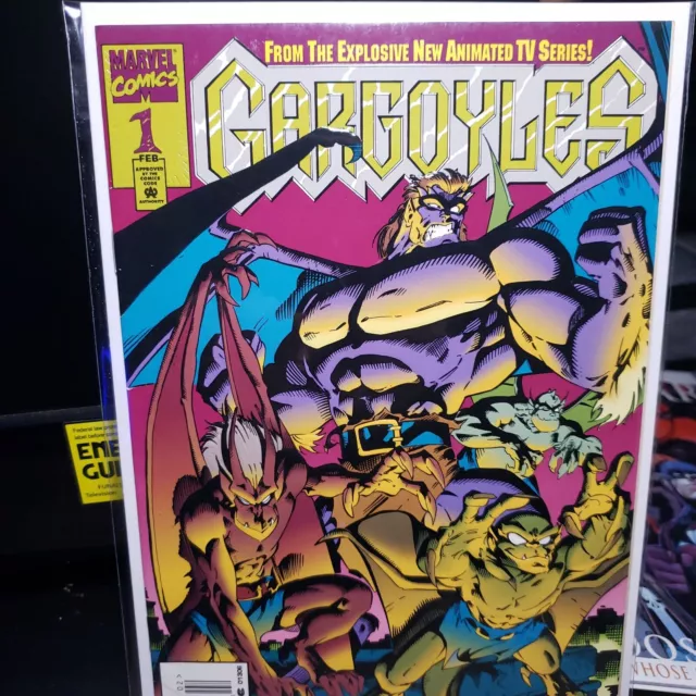 Gargoyles #1 (Marvel 1995) Embossed Cover, Hard To Find, 1st Issue, VF