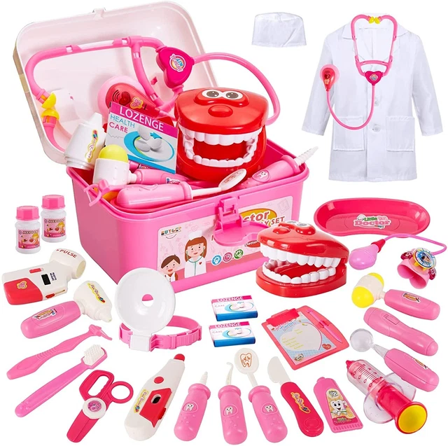 35PCS Kids Doctors Set Nurse Dentist Kit Dress Up Costumes Pretend Play Toys NEW