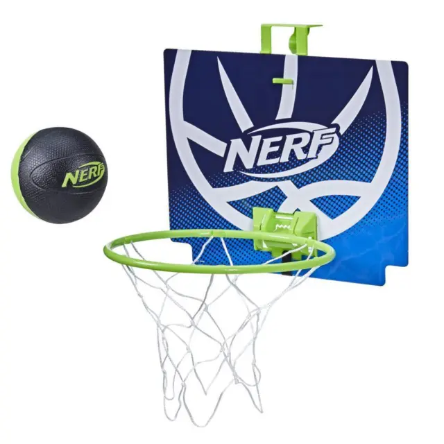 Nerf Nerfoop – The Classic Mini Foam Basketball and Hoop -- Hooks On Doors --