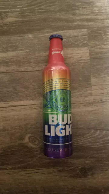 2019 Bud Light Gay Pride Rainbow Aluminum Beer Bottle Can By Budweiser #503488 2019 Bud Light Gay Pride Rainbow Aluminum Beer Bottle Can By Budweiser #503488