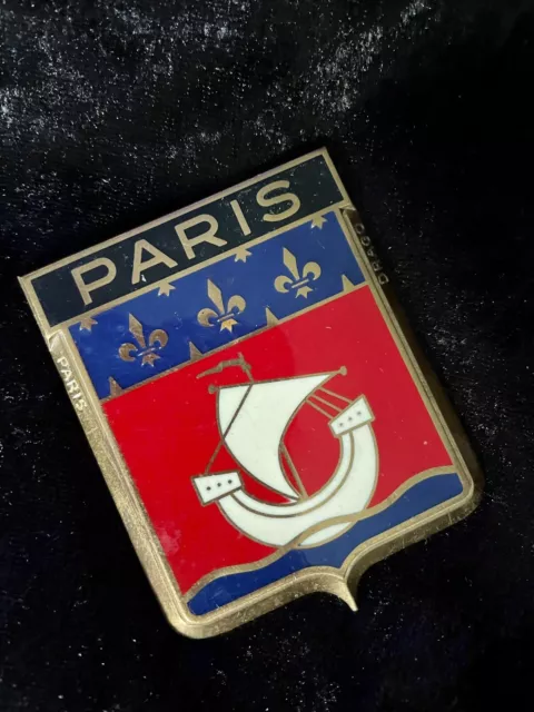 Auto Car Drago 1950s Original Paris Ile de France France French 550 Badge