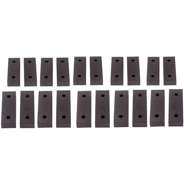 (10 PACK / 20 Piece) 6"x2"x1" Machined Aluminum Soft Jaws Kurt 6" Vise 6 x 2 x 1