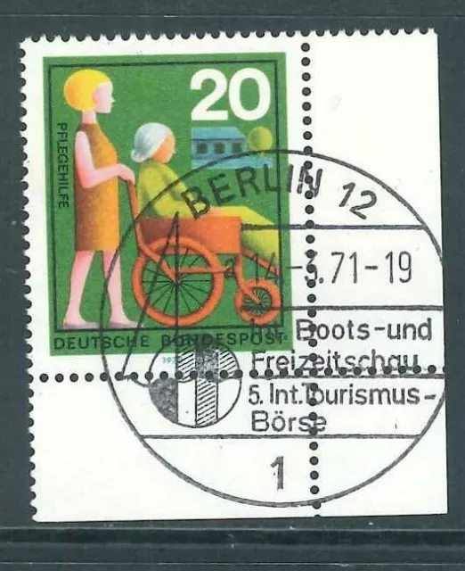BRD - Bund - Mi-Nr. 631 Ecke 4 - Eckrand - Vollstempel - SST. Berlin