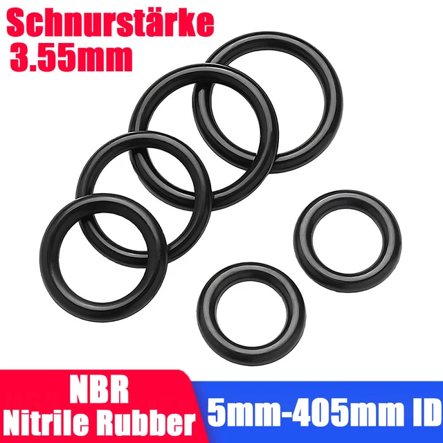 O-Ring Oring spessore cavo 3,55 mm NBR 70 anello ShoreA guarnizione anello di tenuta 5 mm-405 mm