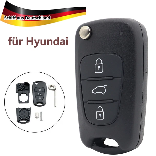 KLAPP SCHLÜSSEL GEHÄUSE 3Tasten für HYUNDAI i10 i20 i30 ix35 ix20 Elantra Kia EUR 7,59 PicClick DE
