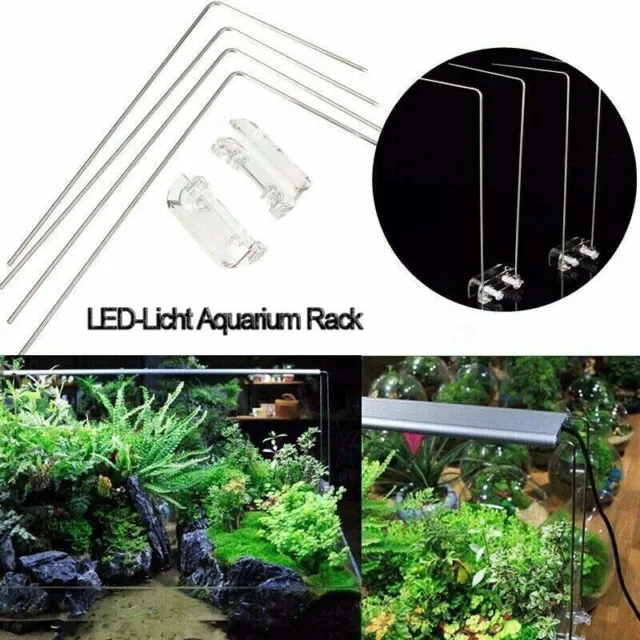 Accessoires de support en acier inoxydable pour aquarium pour aquarium LED 22x11