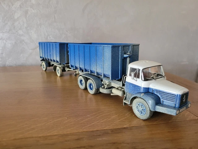 Solido 211 Bis - Tracteur Berliet T12 Avec Char Militaire - Échelle 1/50 - Occasion - Boîte Excellente