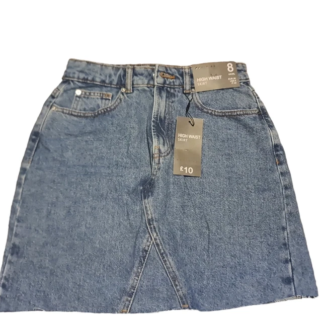 High waisted denim deals skirt primark