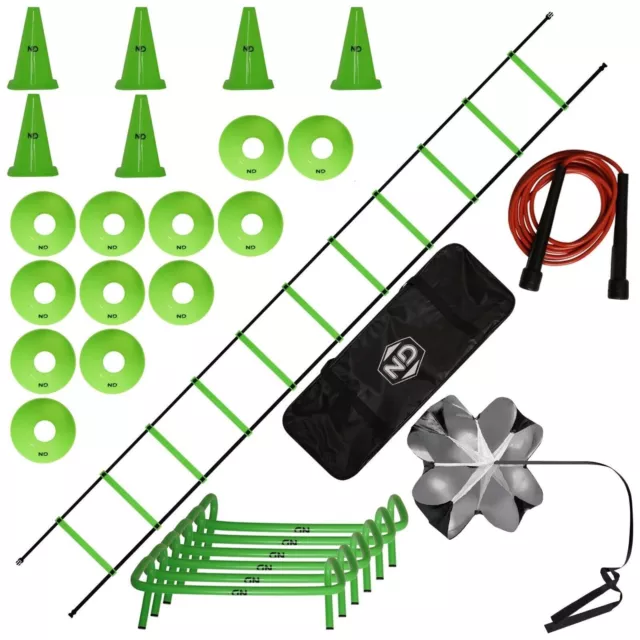 ND Agility kit Speed Reaction Cones Ladder Football Rugby Training Equipment UK