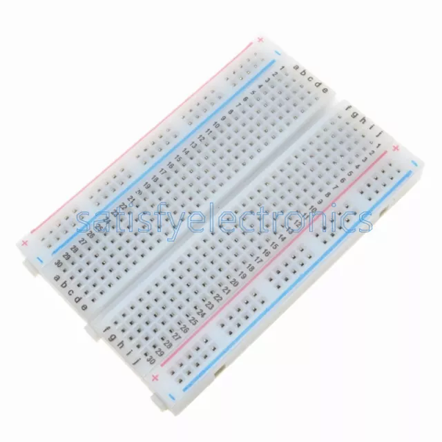 1PCS Solderless Breadboard Bread Board 400 Contacts Available Test Develop DIY