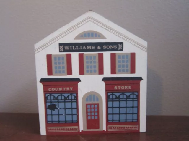 Williams & Sons Country Store Cat's Meow Village Wood Hand Signed 88