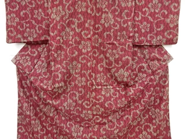 37069# Japanese Kimono / Antique Kimono / Floral Arabesque